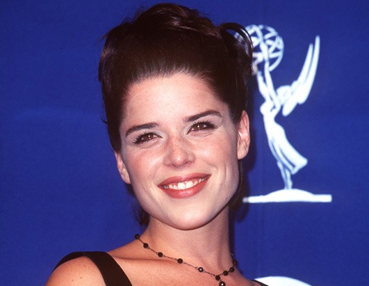 Actress Neve Campbell, of "Scream" developed alopecia when she wa...